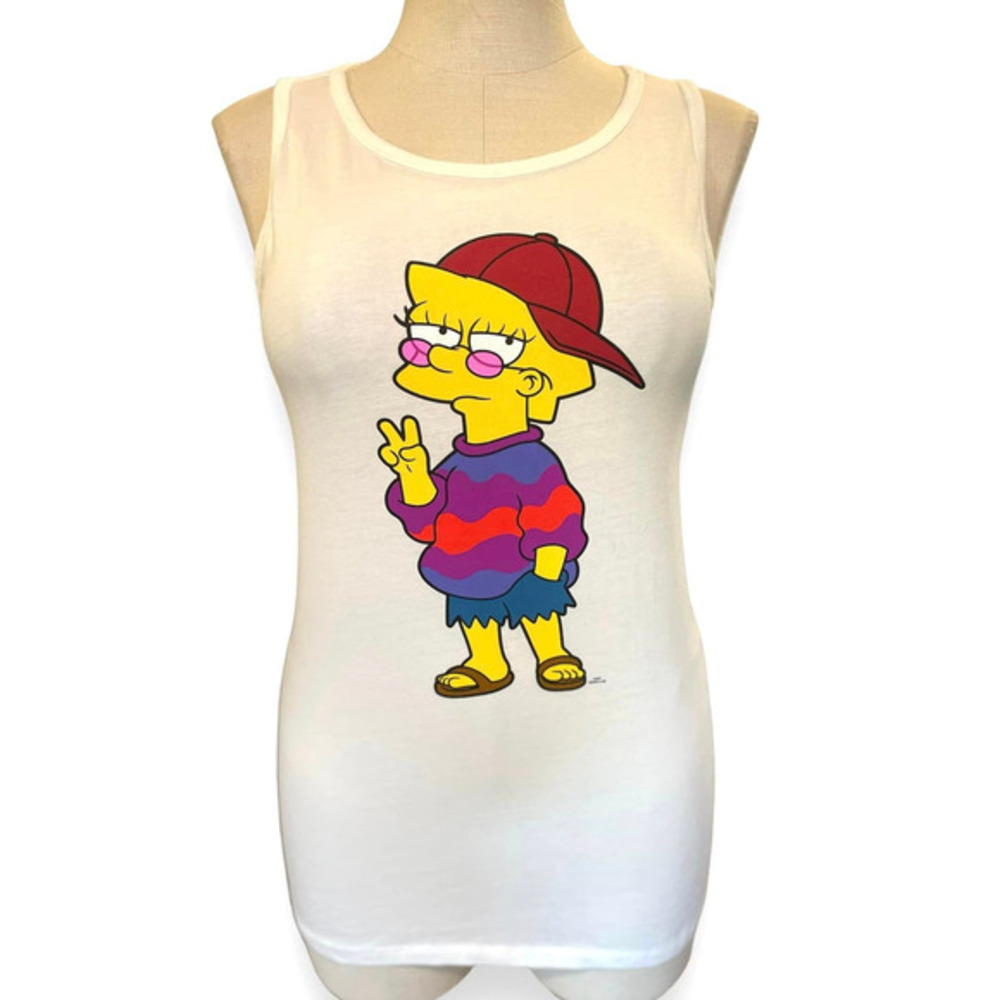 Torrid Plus Size 2 (2X) The Simpsons Lisa Classic Fit Graphic Punk Tank Top New
